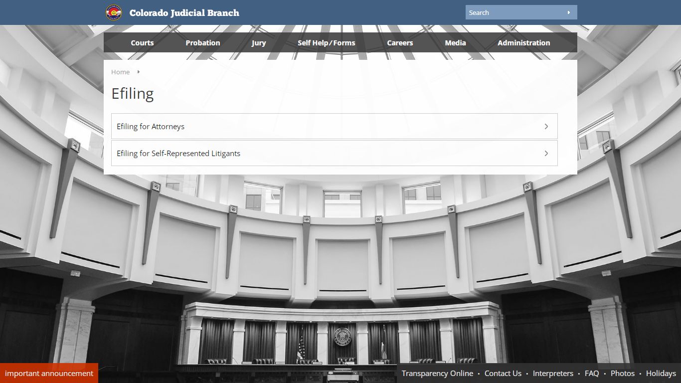 Colorado Judicial Branch - Efiling